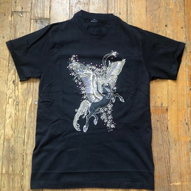 1990s Pegasus Fairy Textured Tee Small 