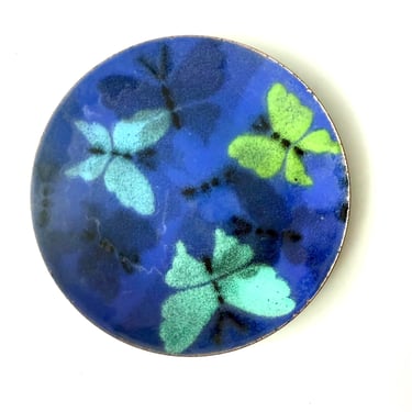 MCM Ernest John Enamel 6” Plate 