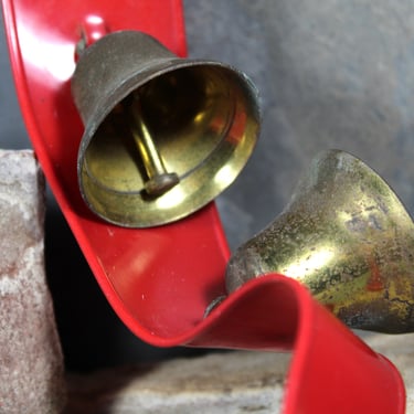 Vintage Christmas Sleigh Bells | Brass Bells for Holiday Decor | Circa 1950s | Mid-Century Sleigh Bells 