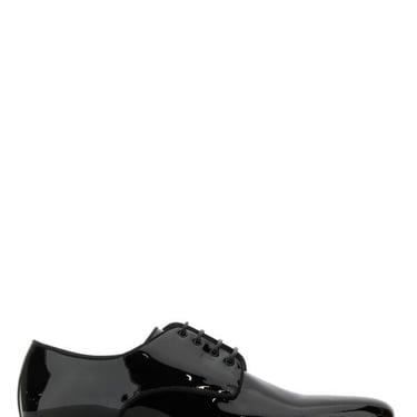 Dolce & Gabbana Man Black Leather Raffaello Lace-Up Shoes