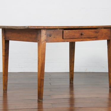 19th Century Country French Farmhouse Rustic Mixed Wood Table 
