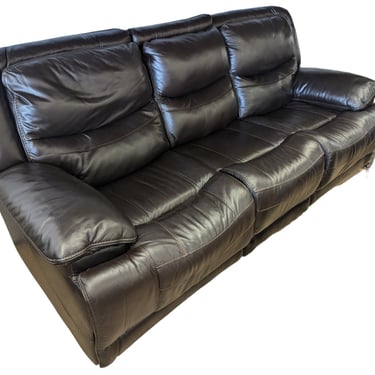 Mahogany Power Recliner Couch