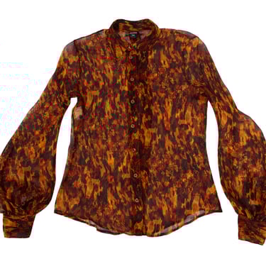 Jean Paul Gaultier Silk Printed Blouse
