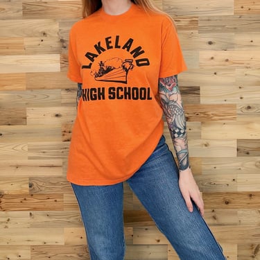 80's Soft and Thin Lakeland High School T Shirt 