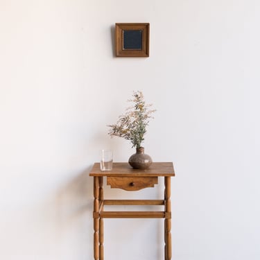 Petite Walnut Side Table