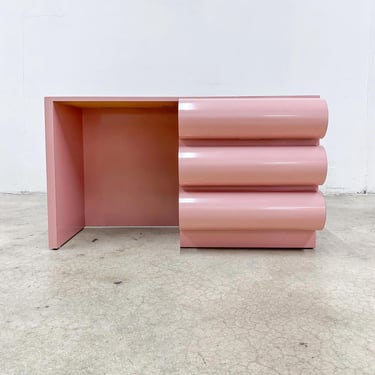 Pink Laminate Bullnose Desk *MESSAGE US for shipping quote* 