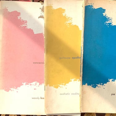 Documents of Modern Art-Set of 4 by Mondrian, Kandinsky, Apollinaire, & Laszlo 1947-1949 1st Ed 