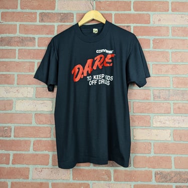 Vintage 80s D.A.R.E To Keep Kids Off Drugs ORIGINAL Graphic Tee - Extra Large (fits Large) 