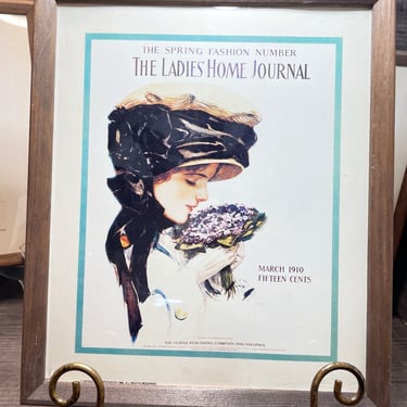 Vintage Framed Prints | Reprints of The Ladies Home Journal | Four Beautiful Covers from Early 1900s | Great For Office! 