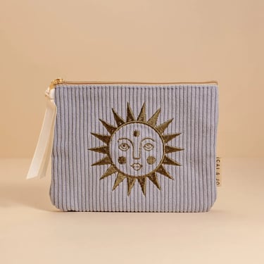 Cai & Jo - Corduroy Pouch - Seafoam Blue