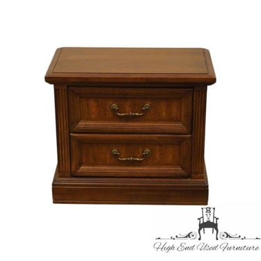 VAUGHN FURNITURE Galax, VA Walnut Italian Provincial Style 26″ Two Drawer Nightstand 244-15-A318 