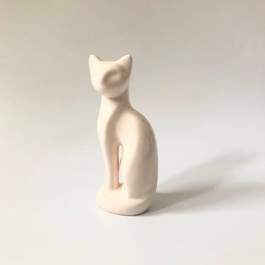 White Ceramic Cat 