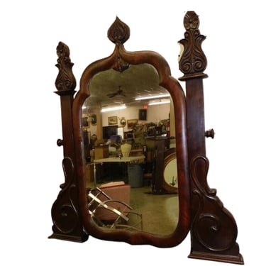 Antique Dresser, Empire Mahogany, with Mirror, Dark Wood Tones, 1800's!!