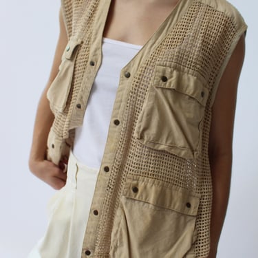 Vintage Banana Republic Knitted Mesh Vest