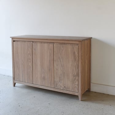 3-Door Mid- Century Storage Cabinet 