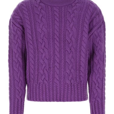 Ami Man Purple Wool Sweater
