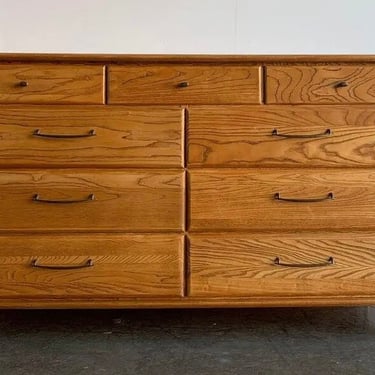 1960’s Prelude Dresser in Solid Oak 