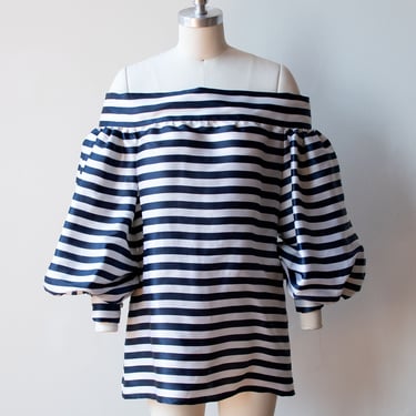 1990s Striped Silk Blouse | Oscar de la Renta 