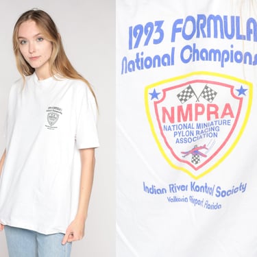 1993 Formula 1 Shirt 90s Pylon Racing National Championship T-Shirt RC Airplane Graphic Tee NMPRA Florida Race Vintage 1990s Medium Large 