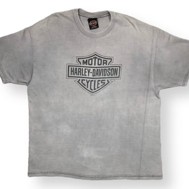 Vintage 2000 Harley Davidson El Paso Texas Faded Out Double Sided Motorcycle Shop T-Shirt Size XL 