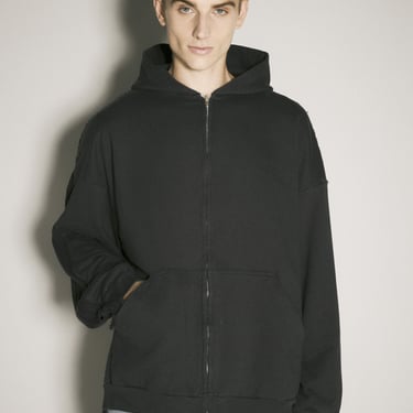 Balenciaga Men Patched Hooded Sweatshirt