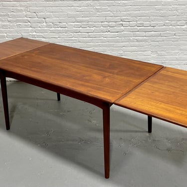 DANISH Mid Century Modern Teak DINING TABLE, Hidden Leaves, c. 1960’s 