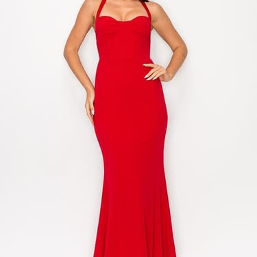 Scarlet Fitted Gown