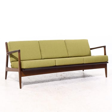 Kofod Larsen for Selig Mid Century Danish Walnut Sofa - mcm 