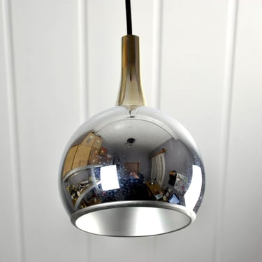 Chrome ball pendant light bubble lamp space age 60s 70s design light vintage mid century modern hanging lamp ball lamp ceiling lamp 