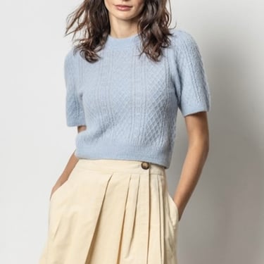 Lilla P | Cropped Cable Sweater