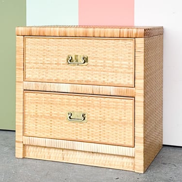 Dixie Rattan Wrapped Nightstand