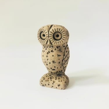 Carved Stone Owl 