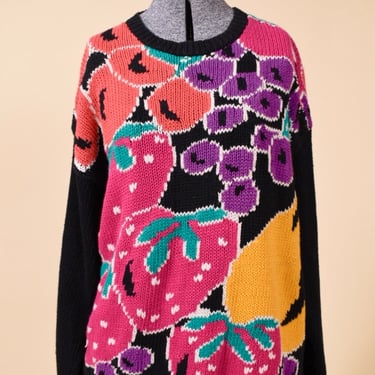 Multicolor Fruit Sweater! By r.g. arnold, S
