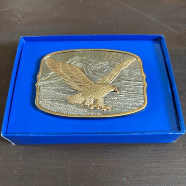 24k Plated American Eagle Belt Buckle