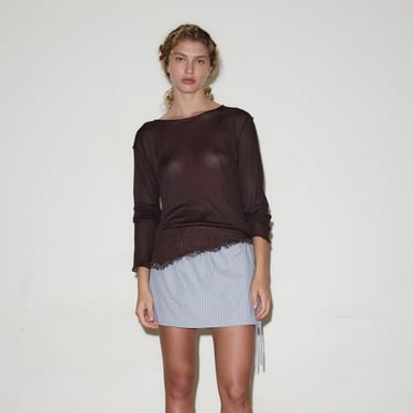 Deiji Studios | Block Mini Skirt in Glacial Stripe *Presale*