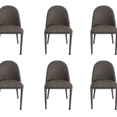 Set of Contemporary Modern Libby Moe's Furniture Upholstered Dining Chairs 