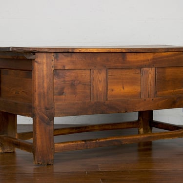 19th Century Country French Provincial Oak Farmhouse Petrin Chest or Kitchen Table 