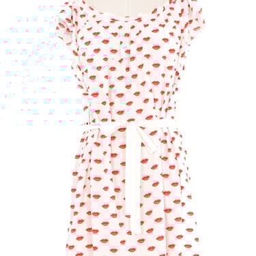 2012 Prada Lips Print Crepe Dress