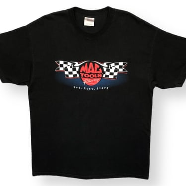 Vintage 90s/00s Mac Tools Racing “Gas, Guts, Glory” Race Car Graphic T-Shirt Size Large 