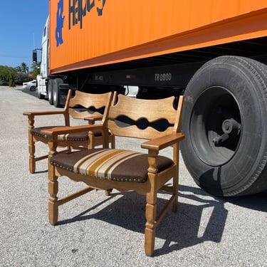 Henning Kjaernulf Razorblade Lounge Chairs Mid Century Danish Oak 