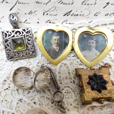 Antique Jewelry Pendants, Lockets, Photos, Vintage 