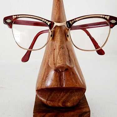 50s Eye Glasses Darl Red & Gold by Art Craft 