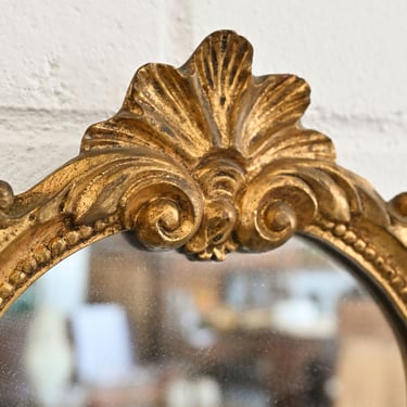 vintage French petite gilt mirror