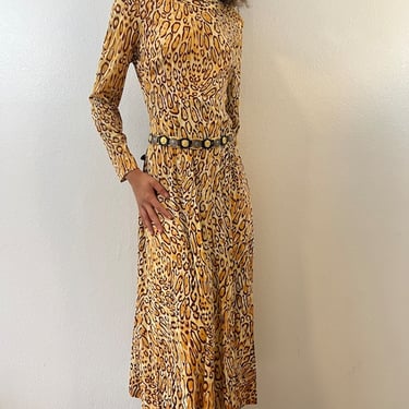 Vintage Avalon Leopard Print Long Dress by VintageRosemond