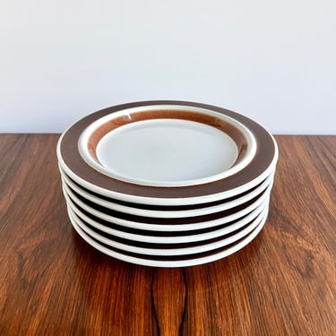 Arabia Finland Rosmarin Salad Plates (6x) by Ulla Procope 