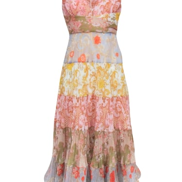 Zimmermann - Multicolor Paisley Tiered Maxi Dress Sz 8