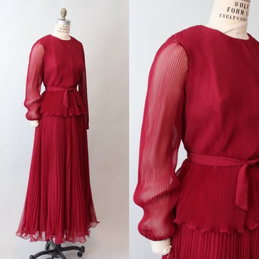 1960s MISS ELLIETTE ACCORDIAN pleat dress medium | new fall 