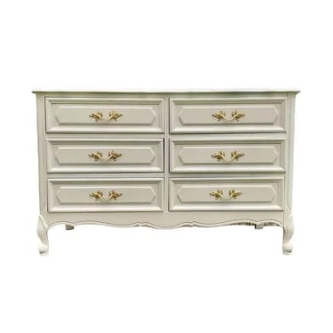 Finished White French Provincial - Small 6 drawer Dresser 