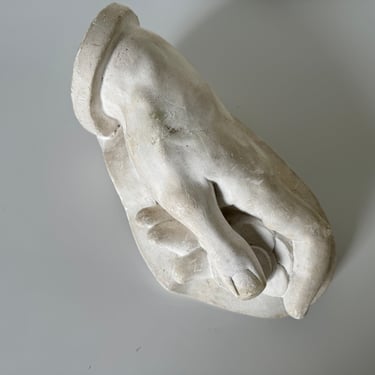 Vintage Roman  Hand Plaster  Sculpture 