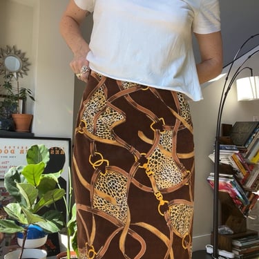 VTG 90s Printed Pencil Skirt 